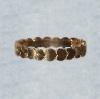 14K yellow gold leaf full-circle toe ring