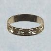 14K Yellow Gold diamond cut fitted toe ring