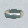 Wide sterling silver fitted toe ring