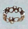 sized sterling silver bubble style in sized ring
