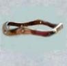 .925 Sized toering in wavy design with cz