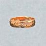 Hammered 14k gold-filled wide ring