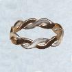 sterling silver & gold-fill braided toe ring
