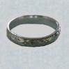 embossed amorphic pattern as sterling silver toering